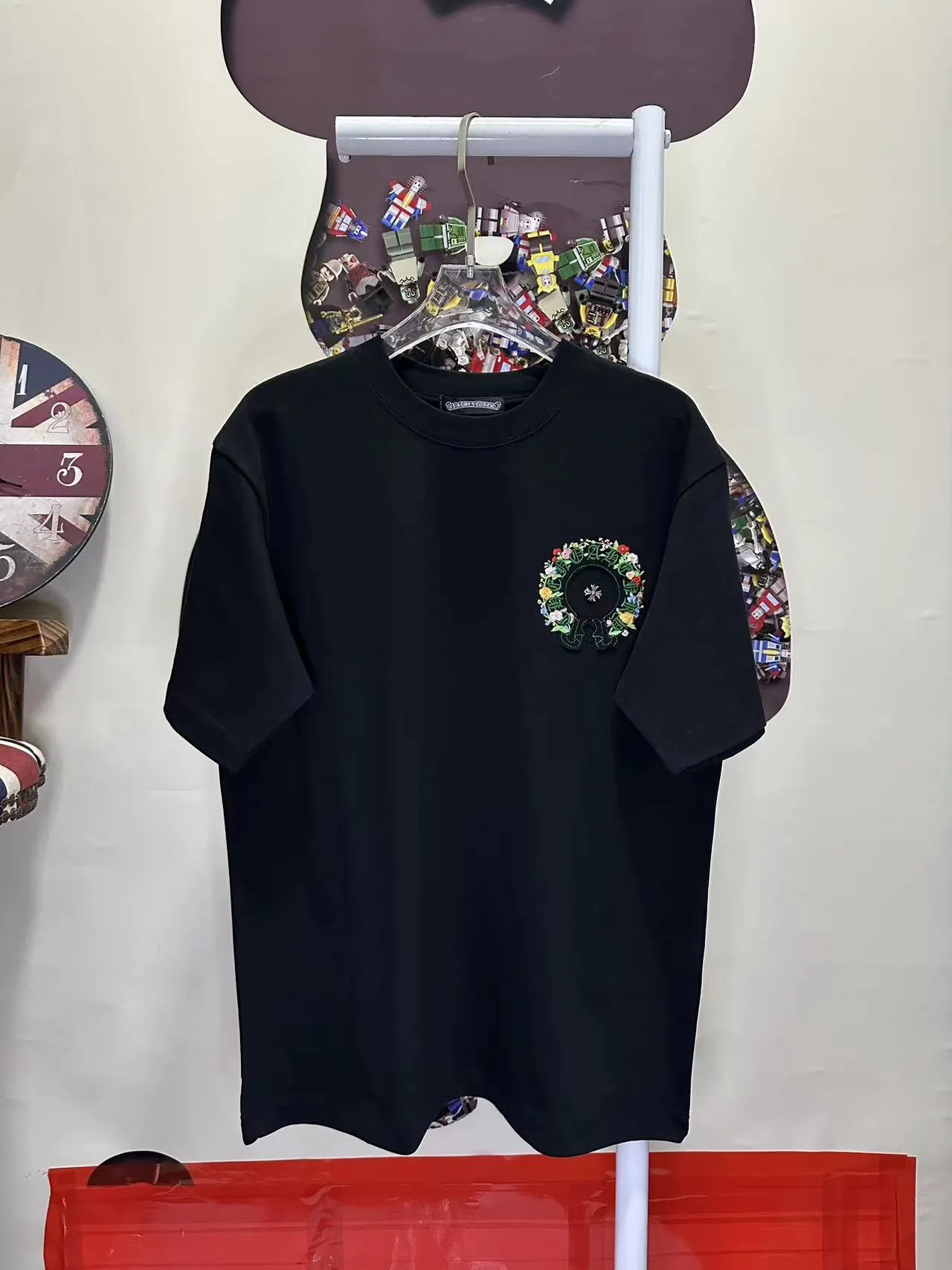 L 26999# T ZPSame Style Versatile 32 Breathable 1x 1 oversize ：Black White SIZE：S-XXL